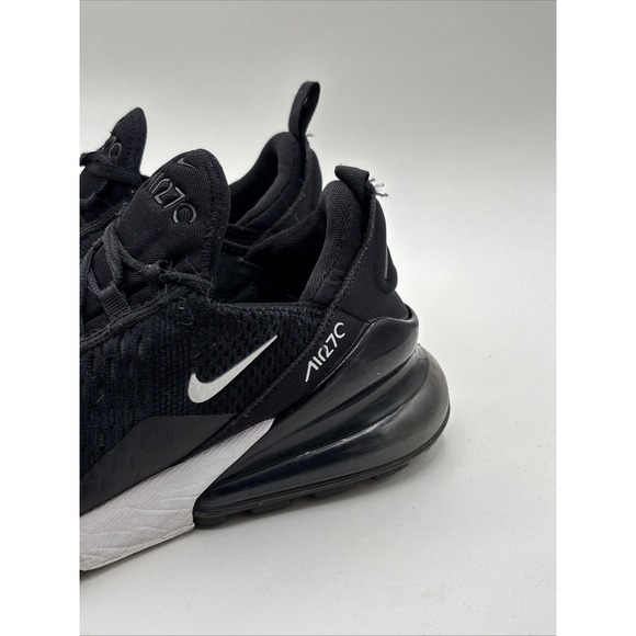 Nike Air Max 270 (GS) Black Running Shoes 943345-001 Size 7Y W 5.5 - Picture 3 of 11